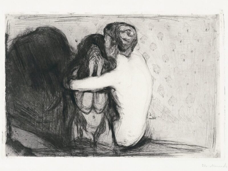 Consolation (1894) by Edvard Munch
